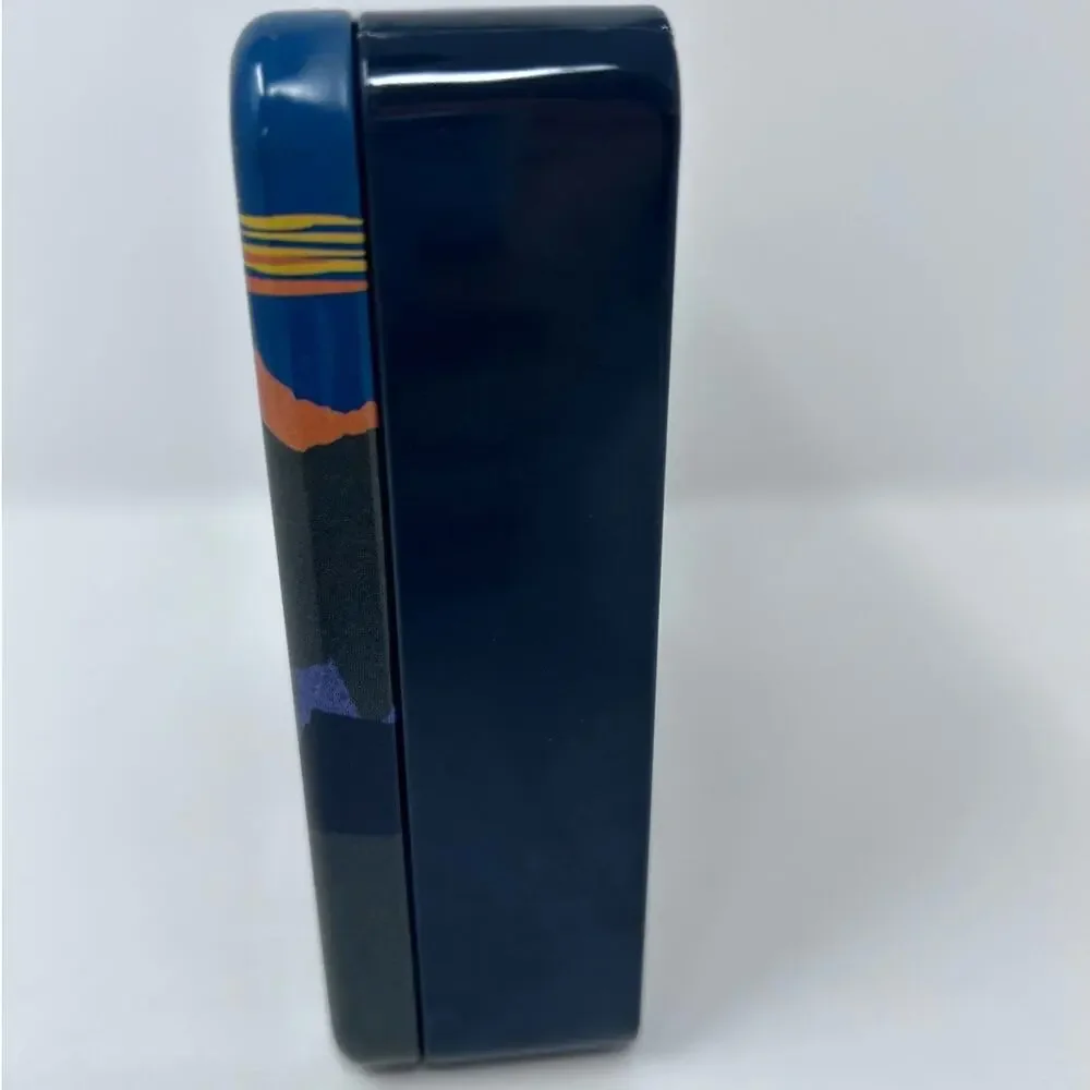 Carhartt Square Tin Blue Black Yellow Orange with a‎ Train Since 1889
